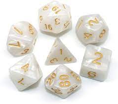 Dice set 7 - White